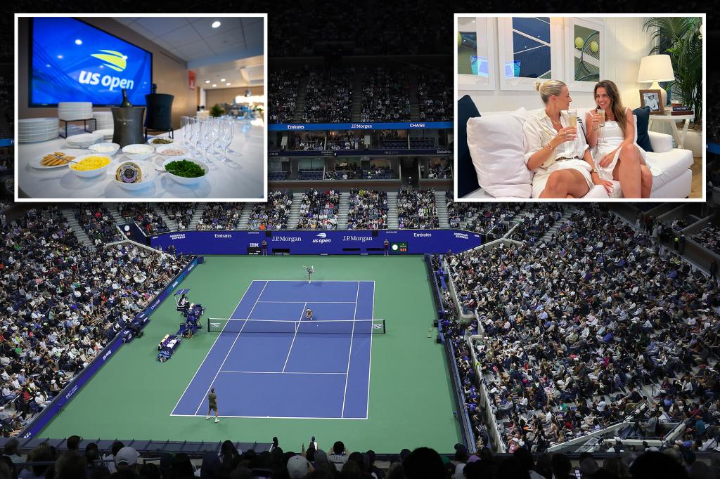 Experiencing tennis from the most expensive seats at the US Open