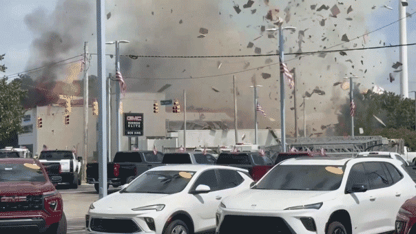 Explosion at veterinary office in North Carolina injures firefighters after accident breaks gas line