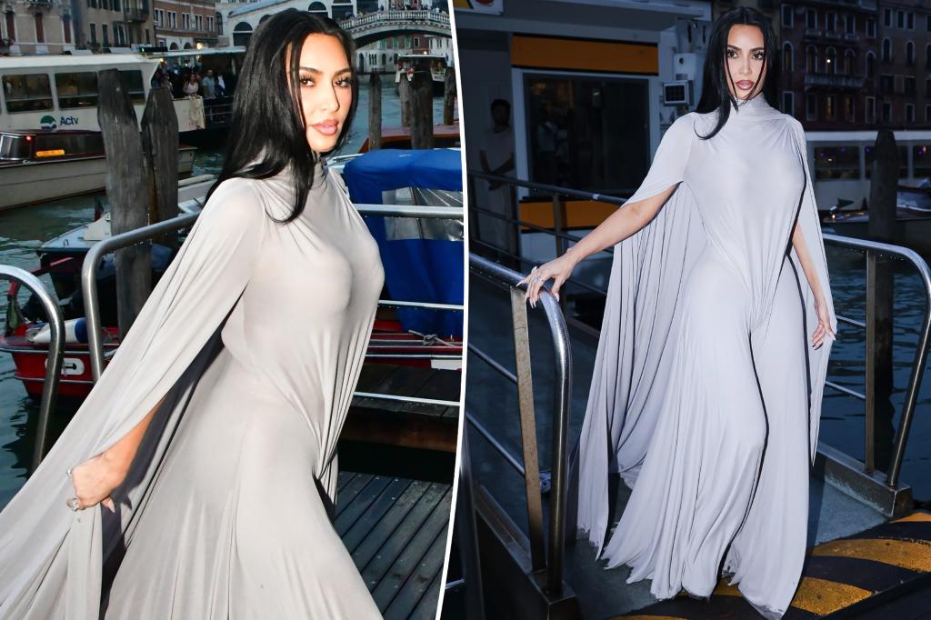 Fans confused by Kim Kardashian’s Margiela dress at the Venice Film Festival