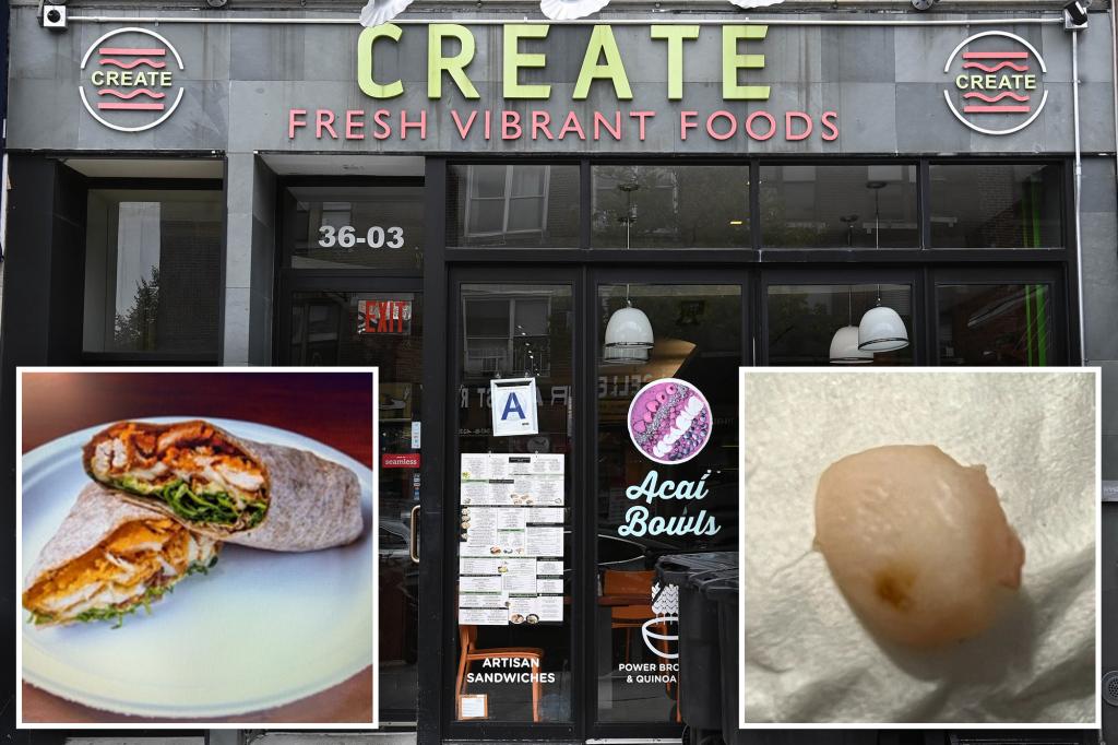 Fingertip found in chicken wrap at NYC restaurant: lawsuit