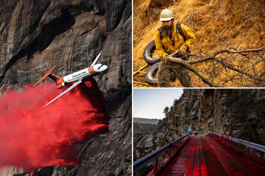 Firefighters work to battle California fire as thunderstorms raise risk of new blazes