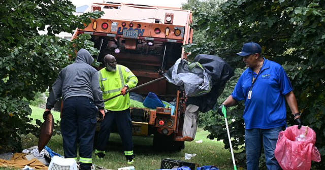 Footage Displays City Removing Homeless Camp