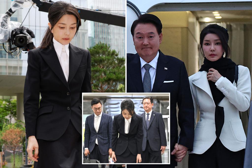 Former President Yoon's wife in South Korea taken into custody on corruption charges