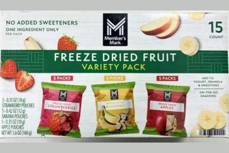 Freeze-dried fruit recalled due to possible life-threatening contamination risk