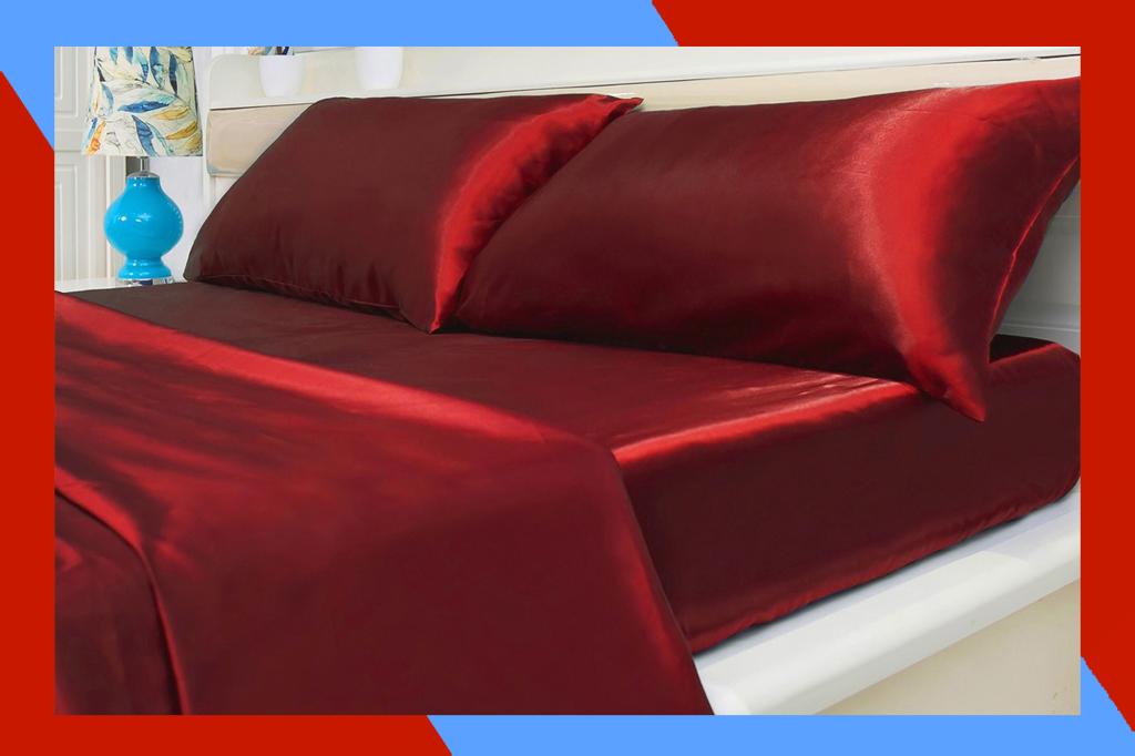 Get 43% off the Silky-Soft Satin 4-Piece Sheet Set for a limited time
