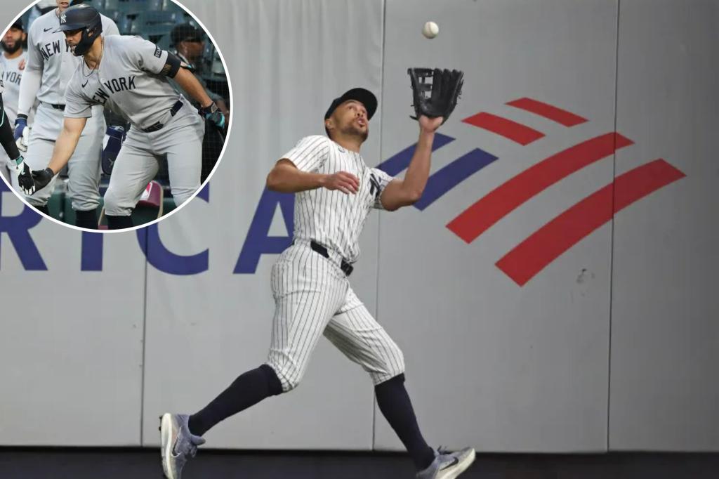 Giancarlo Stanton of the Yankees continues to perform well upon his return to the outfield