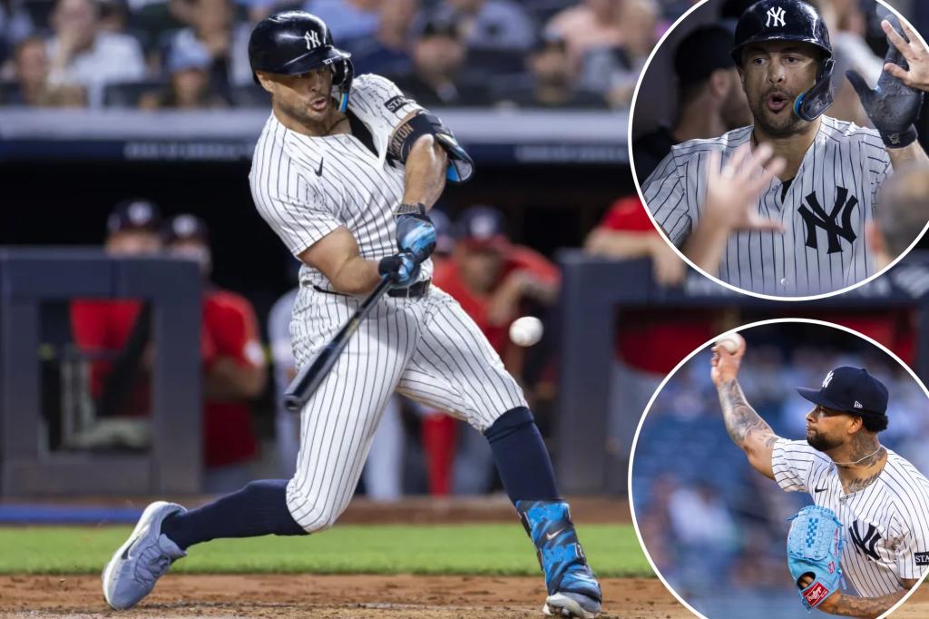 Giancarlo Stanton's five-RBI game leads Yankees to victory over Nationals