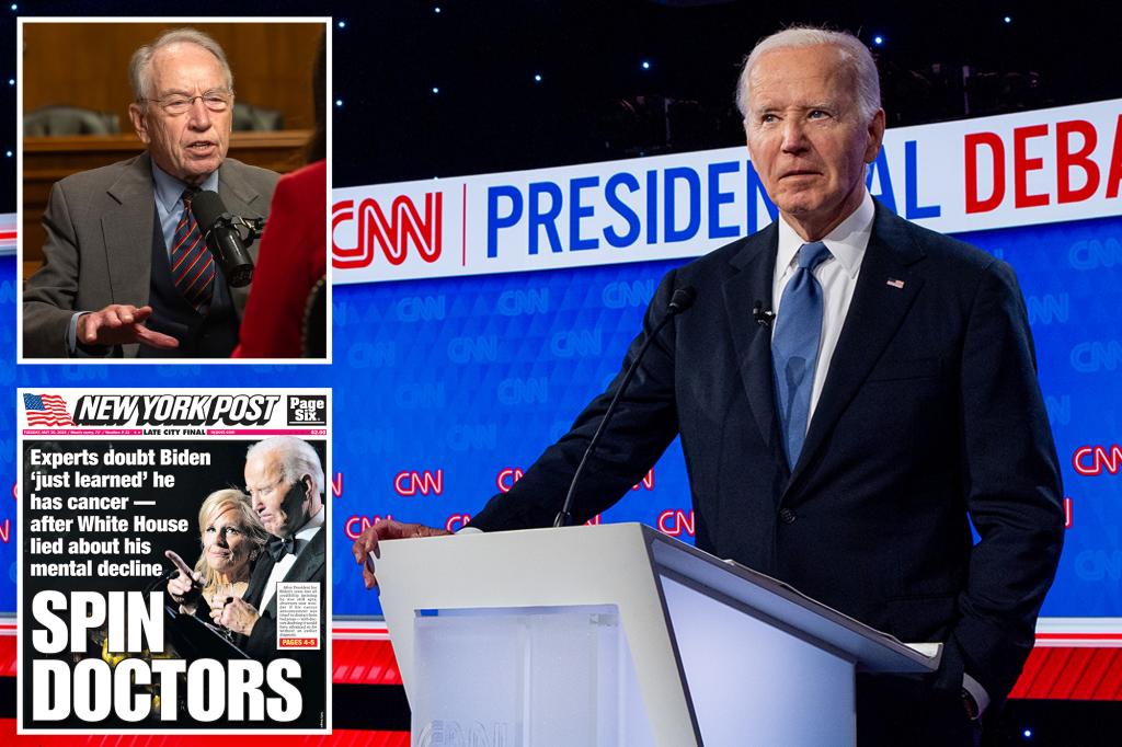 Grassley informs 'Pod Force One' that Biden was managed by his team and will be remembered as an ineffective president and senator.