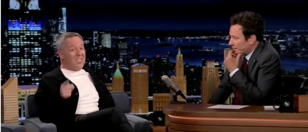 Greg Gutfeld Shares Experience of Being 'Drunk' and 'Wrestling' Jimmy Fallon on 'Tonight Show'