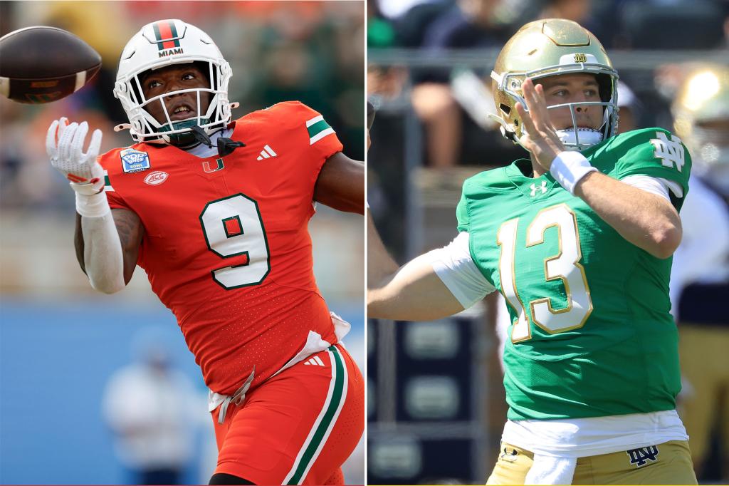 How to watch Notre Dame vs. Miami for free in Week 1 of college football
