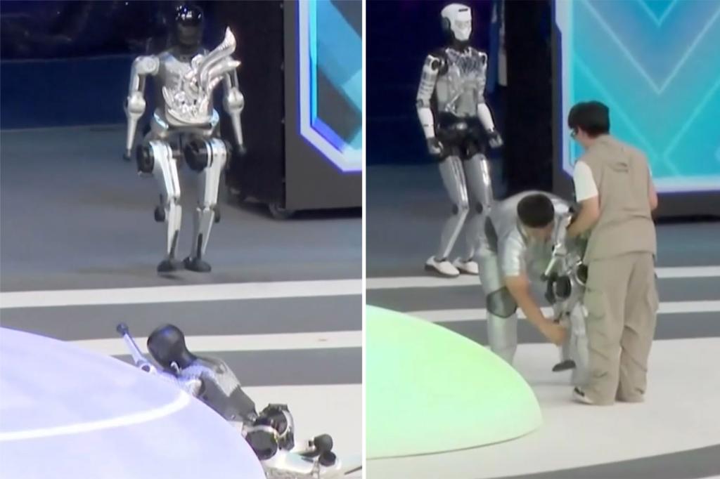 Humanoid robot falls flat at China’s first 'robot Olympics'