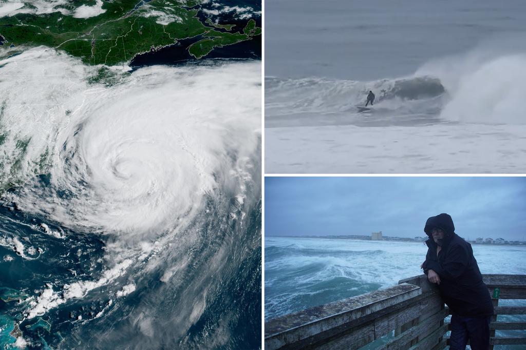 Hurricane Erin's intense winds and waves hit Nantucket and Martha’s Vineyard as the storm moves away from the coast.