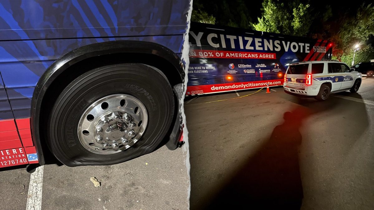 Images: Tea Party bus defaced in Phoenix while touring the country