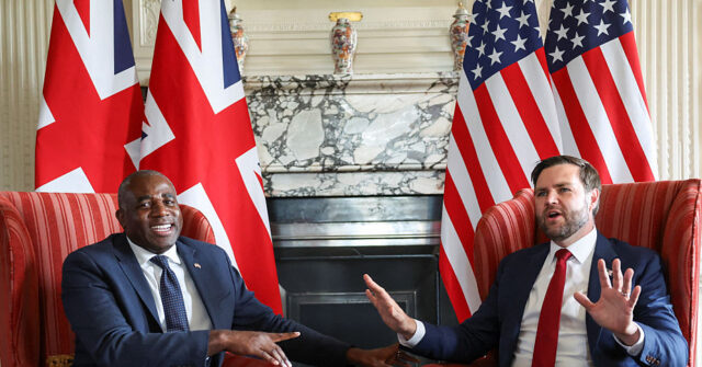 JD Vance Begins UK Visit by Cautioning About a 'Dark Path' of Censorship