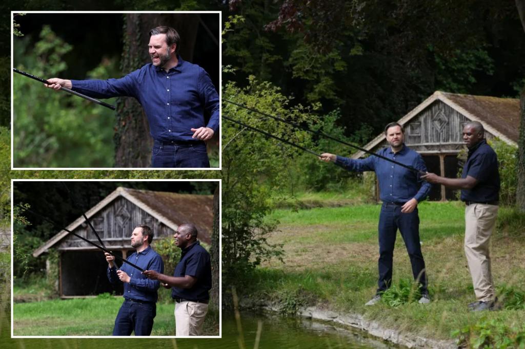 JD Vance fishes for trout with Lammy from the UK