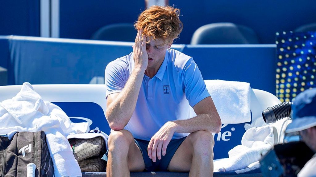 Jannik Sinner withdraws from Cincinnati Open final because of illness while facing Alcaraz