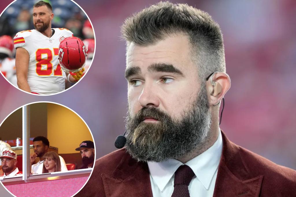 Jason Kelce is prohibited from covering the Chiefs game on YouTube