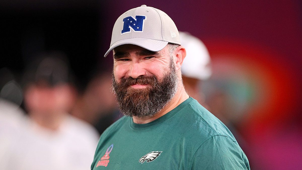 Jason Kelce offers his congratulations to Travis and Taylor Swift on their engagement