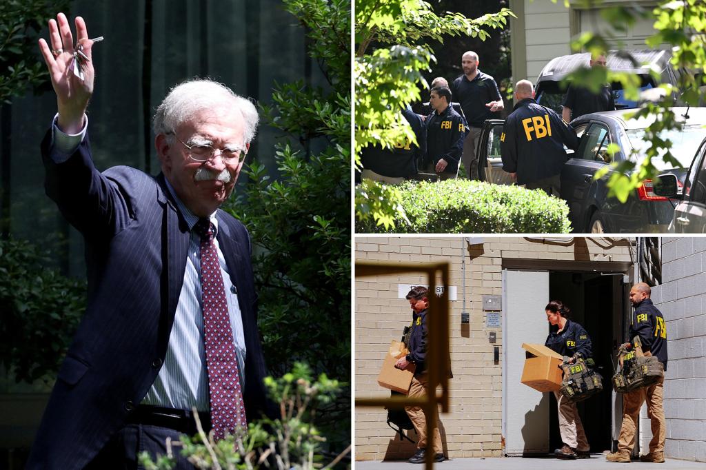 John Bolton criticizes Trump's unclear Ukraine strategy in his initial remarks after returning to his home searched by the FBI.