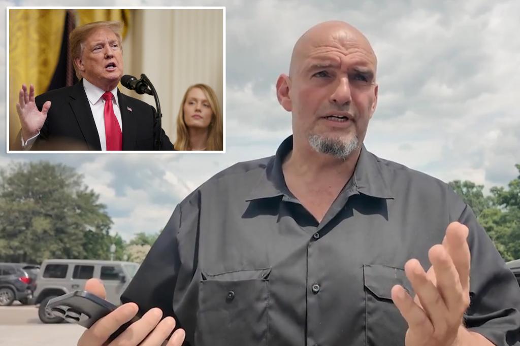 John Fetterman supports Trump's $200 million plan for the White House ballroom