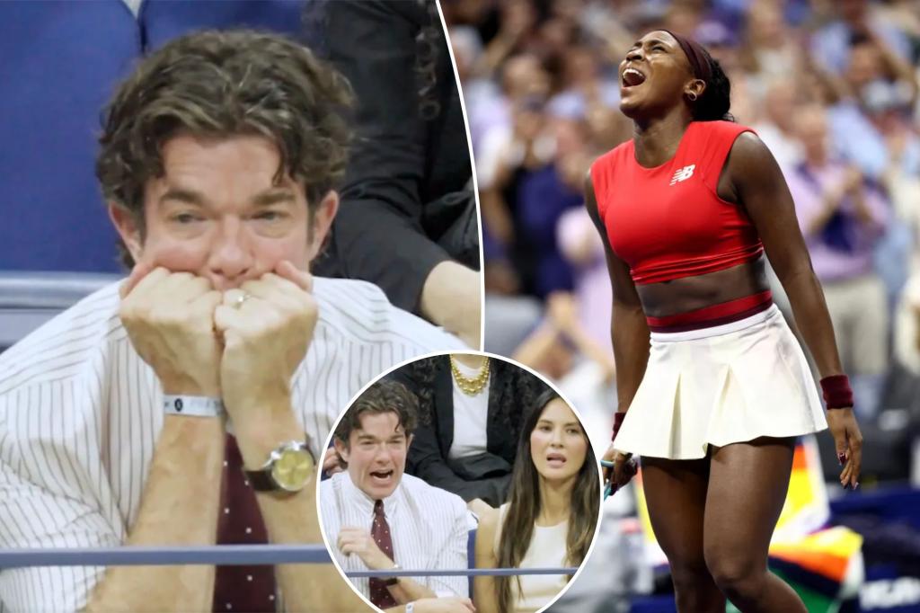 John Mulaney and Olivia Munn experienced a tough moment during Coco Gauff’s intense US Open match.