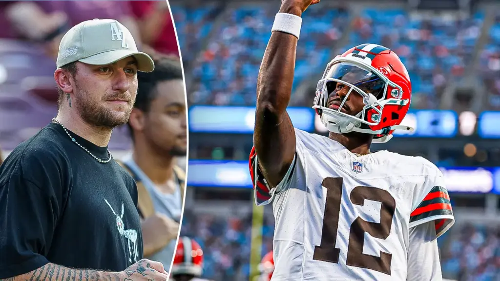 Johnny Manziel provides quarterback tips to Browns rookie Shedeur Sanders