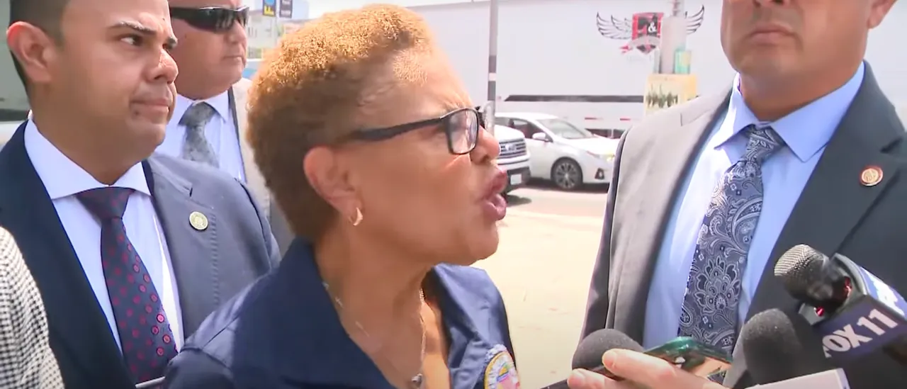 Karen Bass Reacts Strongly After Border Patrol Detains Individual Without Papers Near Gavin Newsom Event