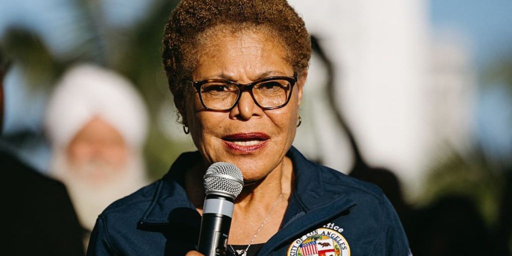 Karen Bass addresses the Border Patrol operation involving a box truck.