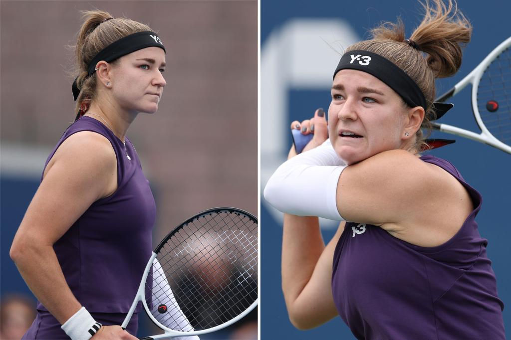 Karolína Muchová sheds tears at the US Open upon spotting her ex in the audience.