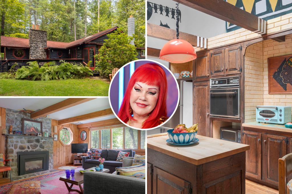 Kate Pierson is considering selling her cabin in Woodstock for $750K.