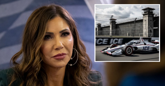 Kristi Noem Reveals New Migrant Detention Center 'The Speedway Slammer'