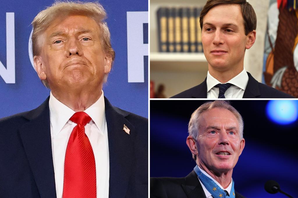 Kushner and Blair meet with Trump at the White House for a discussion on Gaza policy
