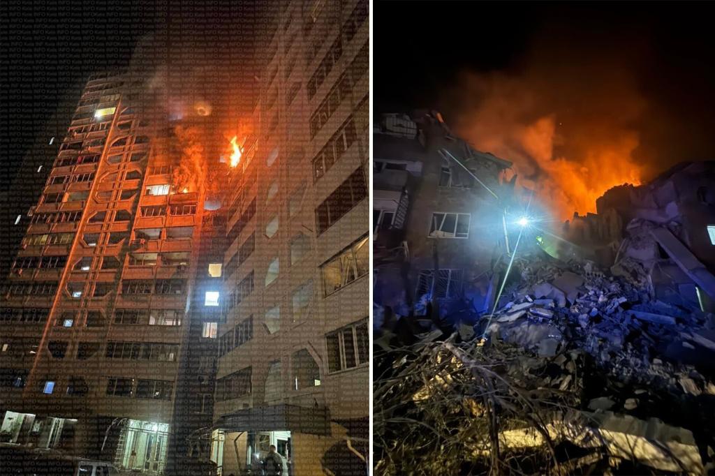 Kyiv struck by numerous Russian ballistic missiles in major assault