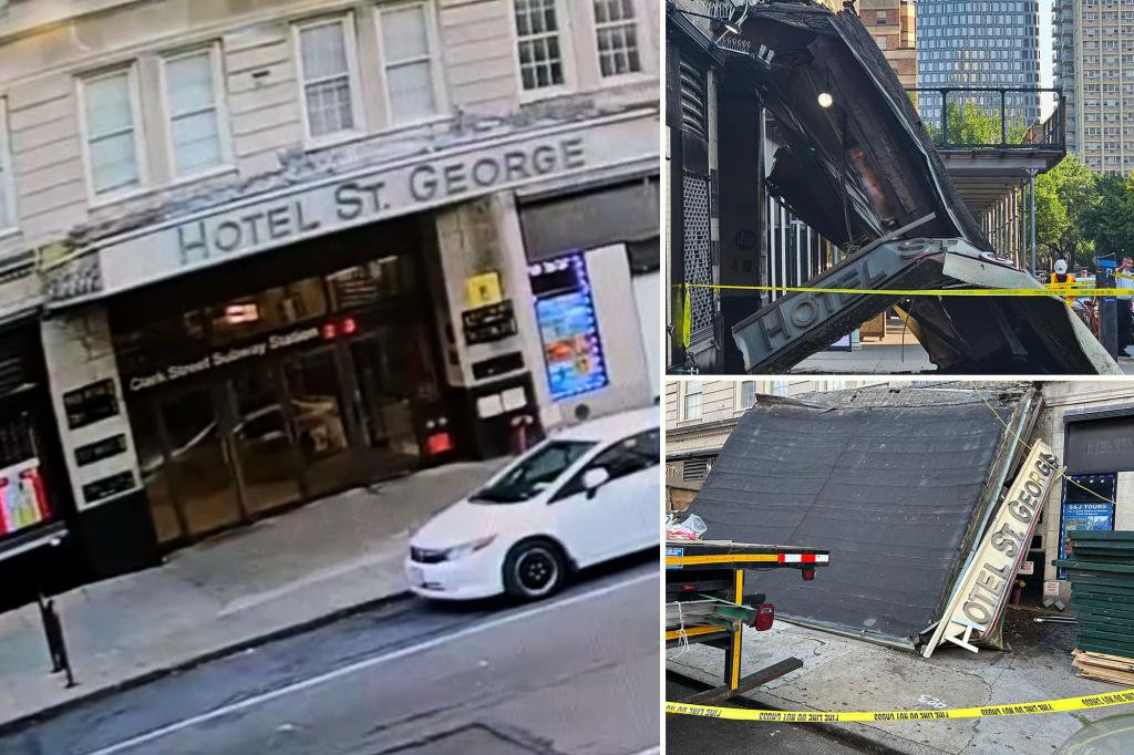 Large concrete awning falls onto NYC sidewalk in frightening, 'very Final Destination' style incident