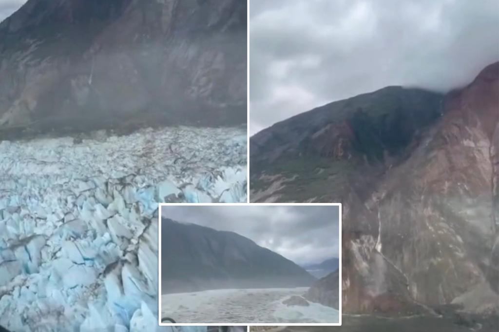Large landslide in Alaska causes destructive tsunami with waves of 10-15 feet