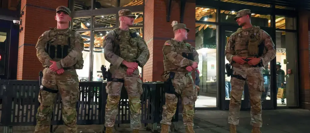 Lawyer Spitting on the Street on a Scooter Faces Off with National Guard in DC and Quickly Regrets It