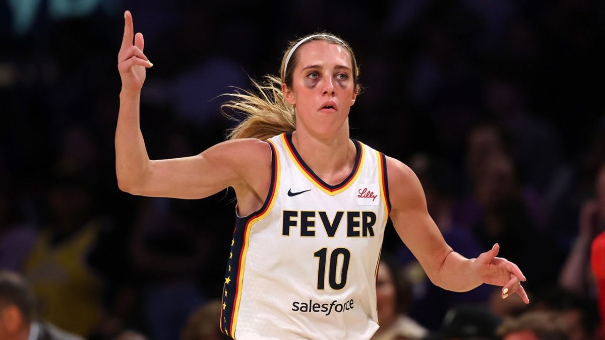 Lexie Hull proves her resilience despite black eyes, says Fever coach