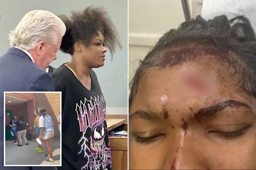 Long Island mother accused of hitting a 14-year-old girl in the head during a high school conflict