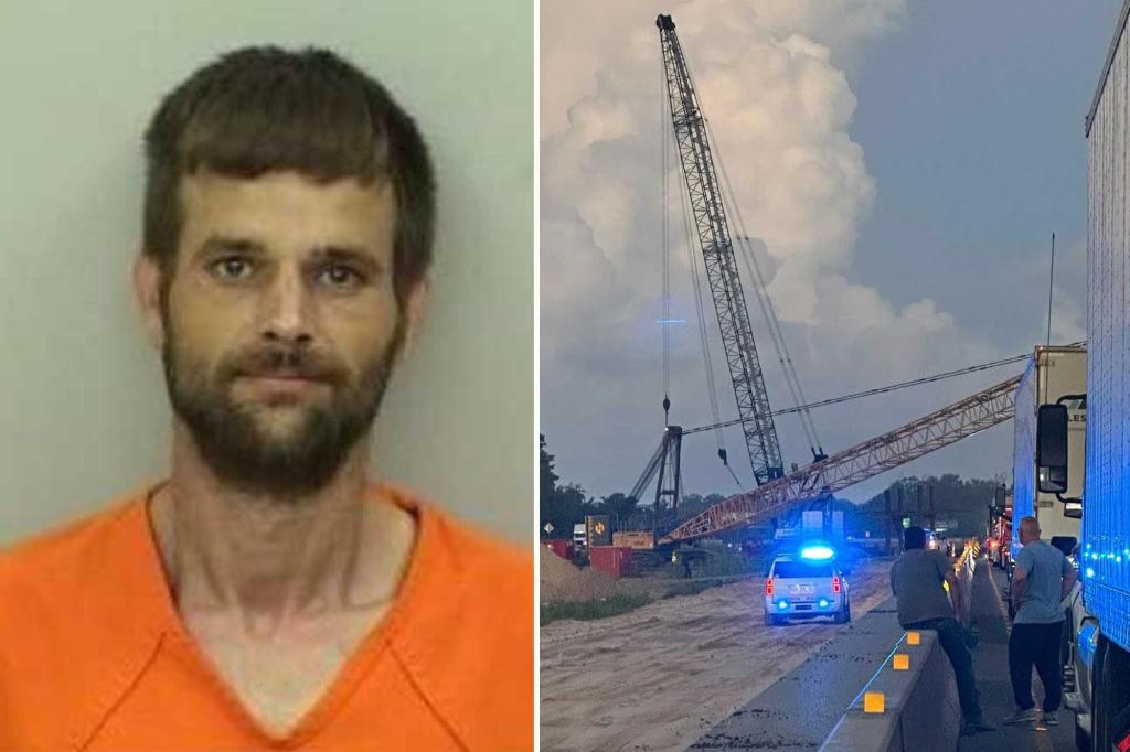 Louisiana man charged with multiple car accidents following crane theft