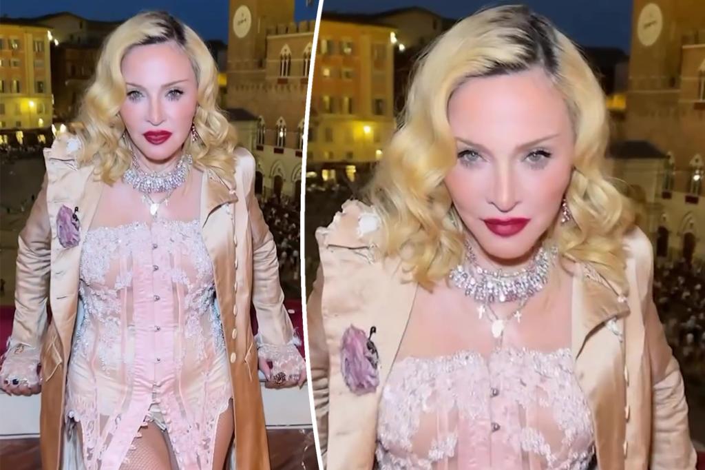 Madonna marks her 67th birthday in a daring lingerie outfit without pants