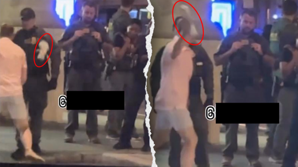 Man caught on video hitting federal officer with sub sandwich escapes indictment