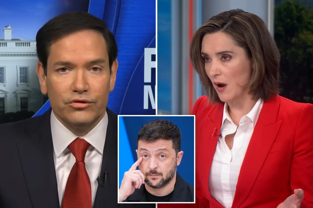 Marco Rubio claims CBS reporter is promoting a 'foolish media story' during intense disagreement about Zelensky.