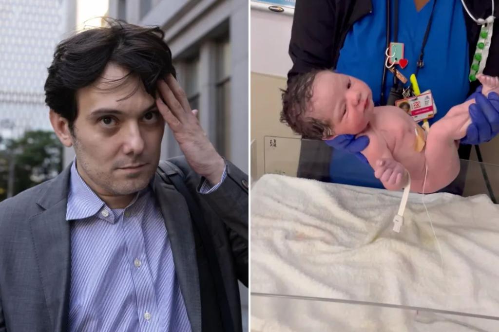 Martin Shkreli greets his newborn son with an unusual name.