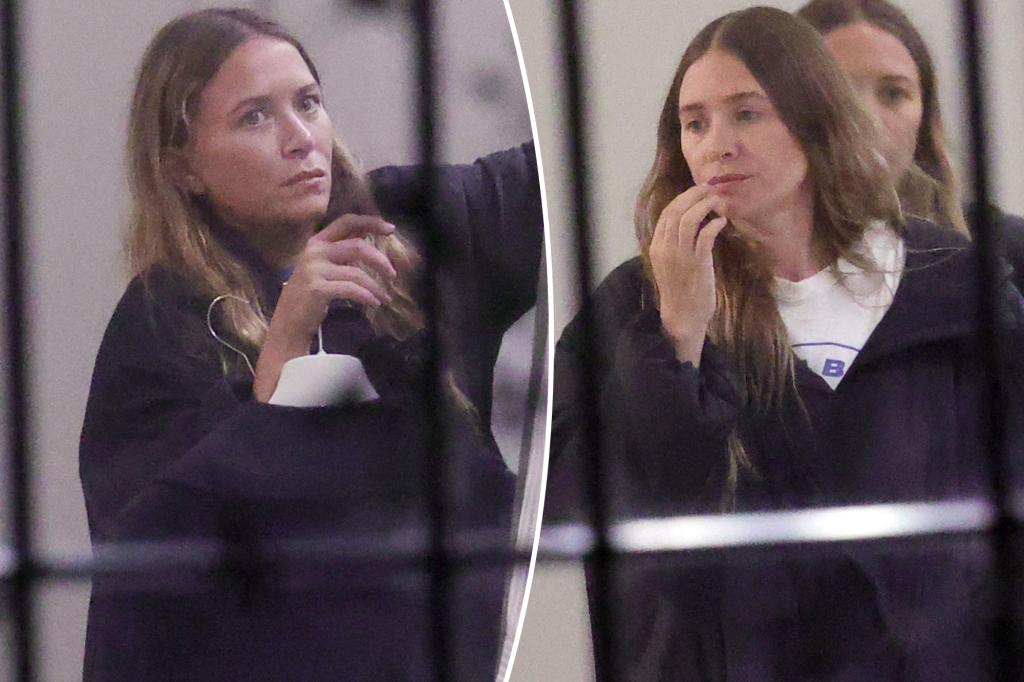 Mary-Kate and Ashley Olsen enjoy a makeup-free day in the Hamptons