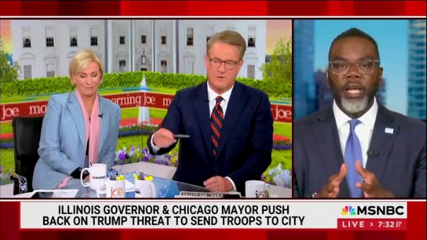 Mayor Brandon Johnson avoids answering MSNBC host's questions regarding police presence
