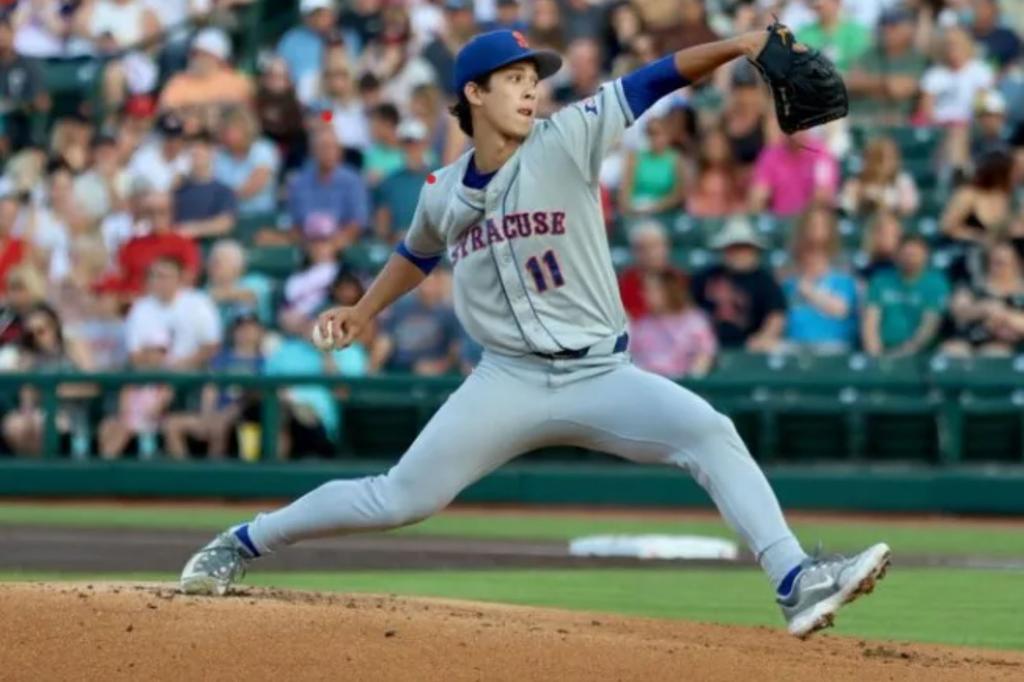 Mets pitching prospect Jonah Tong impresses in Triple-A first game