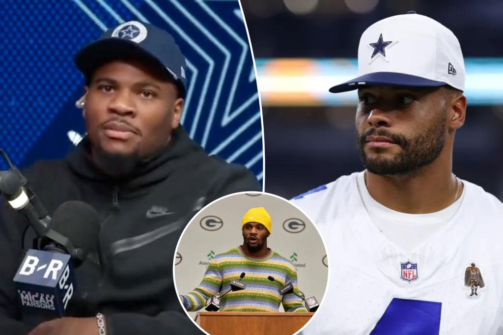 Micah Parsons' podcast upset Cowboys teammates, including Dak Prescott: 'Self-centered'
