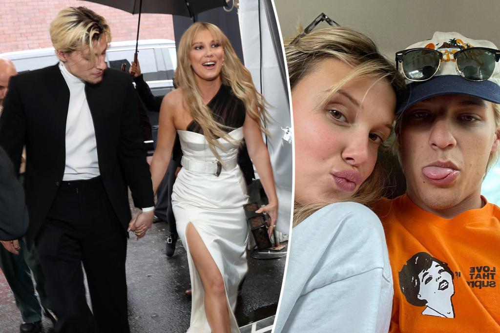 Millie Bobby Brown and Jake Bongiovi spotted for the first time with their newly adopted baby girl