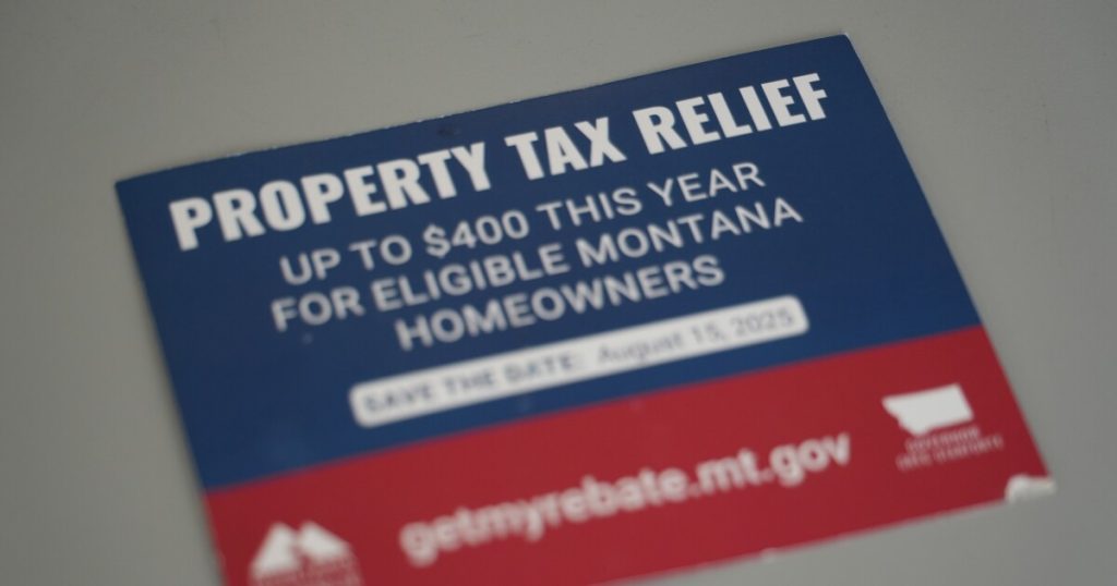 Montana residents can file for a property tax rebate beginning August 15.