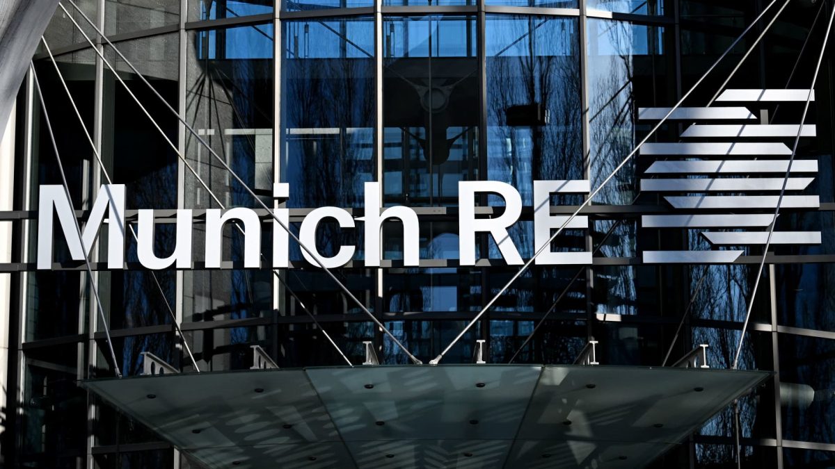 Munich Re reduces earnings forecast, causing an 8% drop in shares.